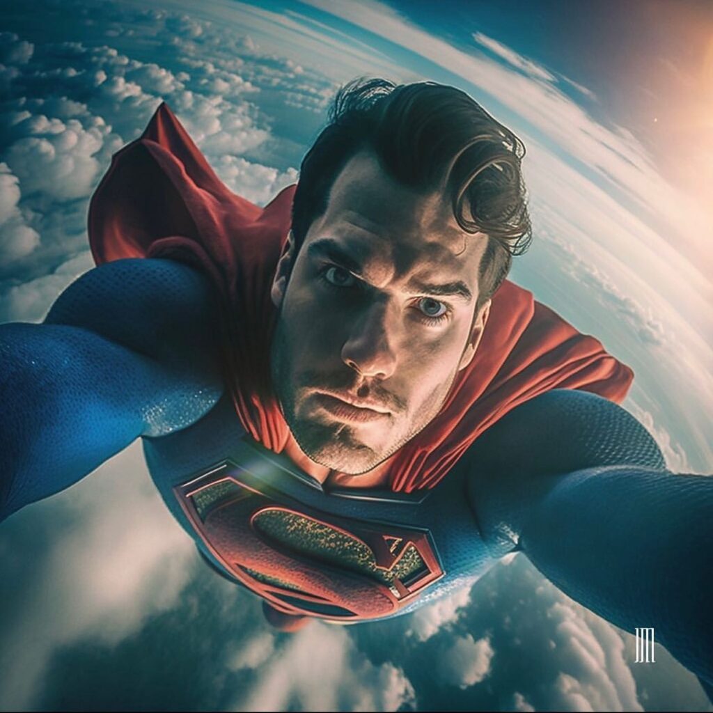 Even Superman finds joy in taking “selfies”! - movingworl.com