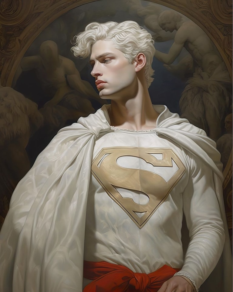 Superman Historic Paintings - movingworl.com