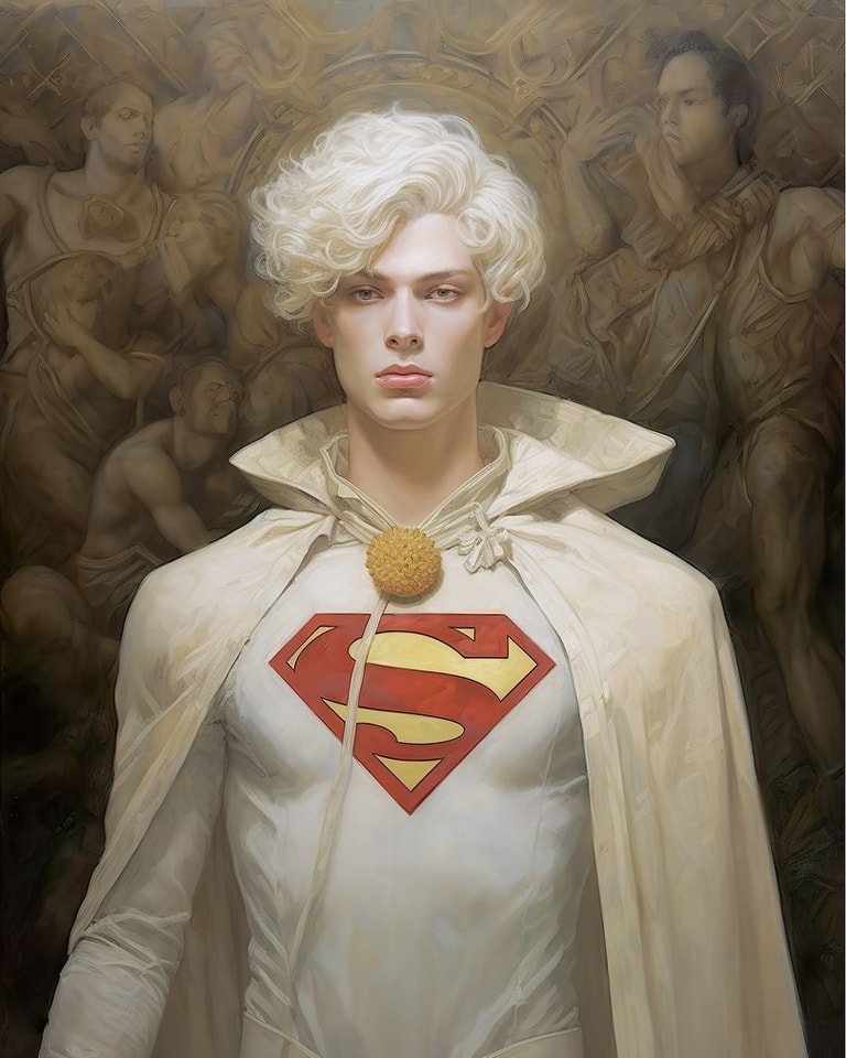 Superman Historic Paintings - movingworl.com