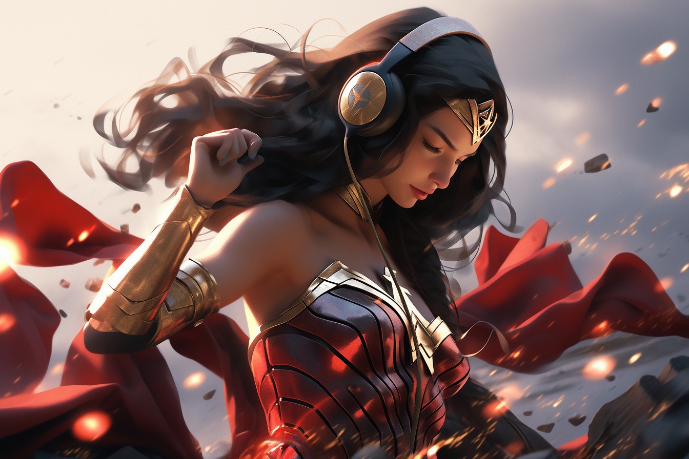 Some wonder woman, If you like my work please follow my page for more Ai art