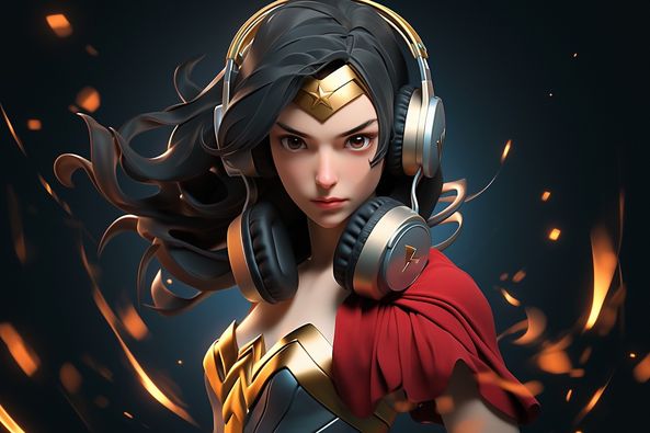 Some wonder woman, If you like my work please follow my page for more Ai art