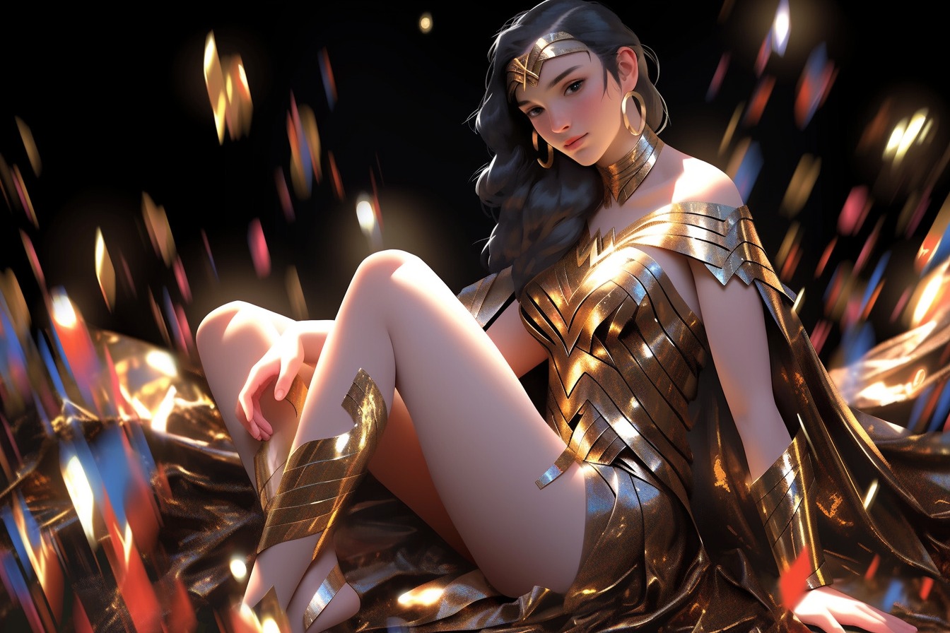 Some wonder woman, If you like my work please follow my page for more Ai art