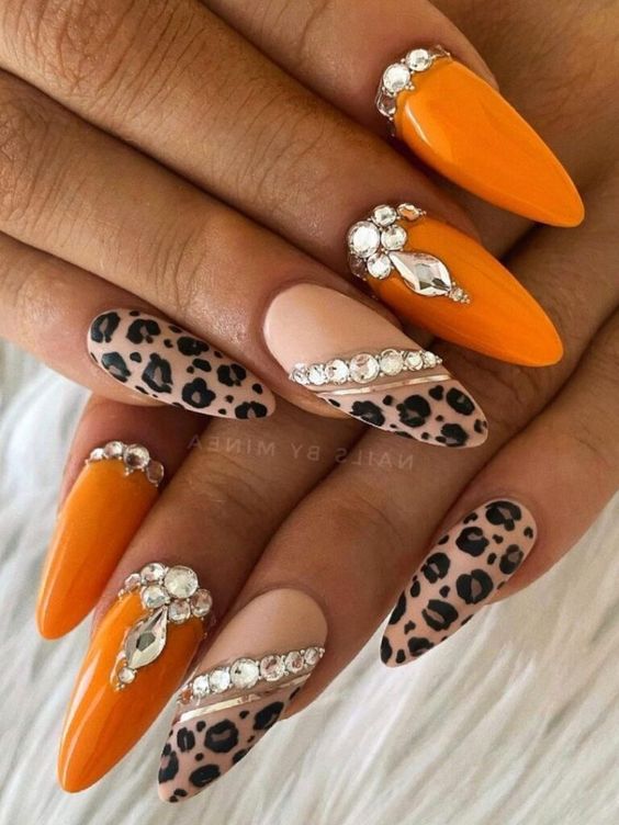 33+ Creative Cheetah Nail Designs 2023