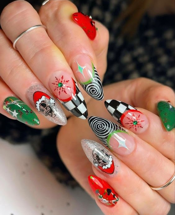 Funky Winter Nails 2023-2024: 17 Creative Ideas