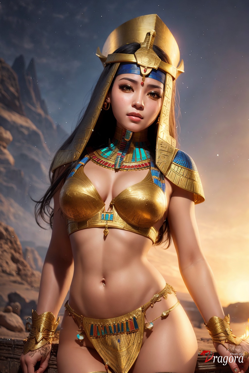 Created by AI: Powerful Egypt Queen