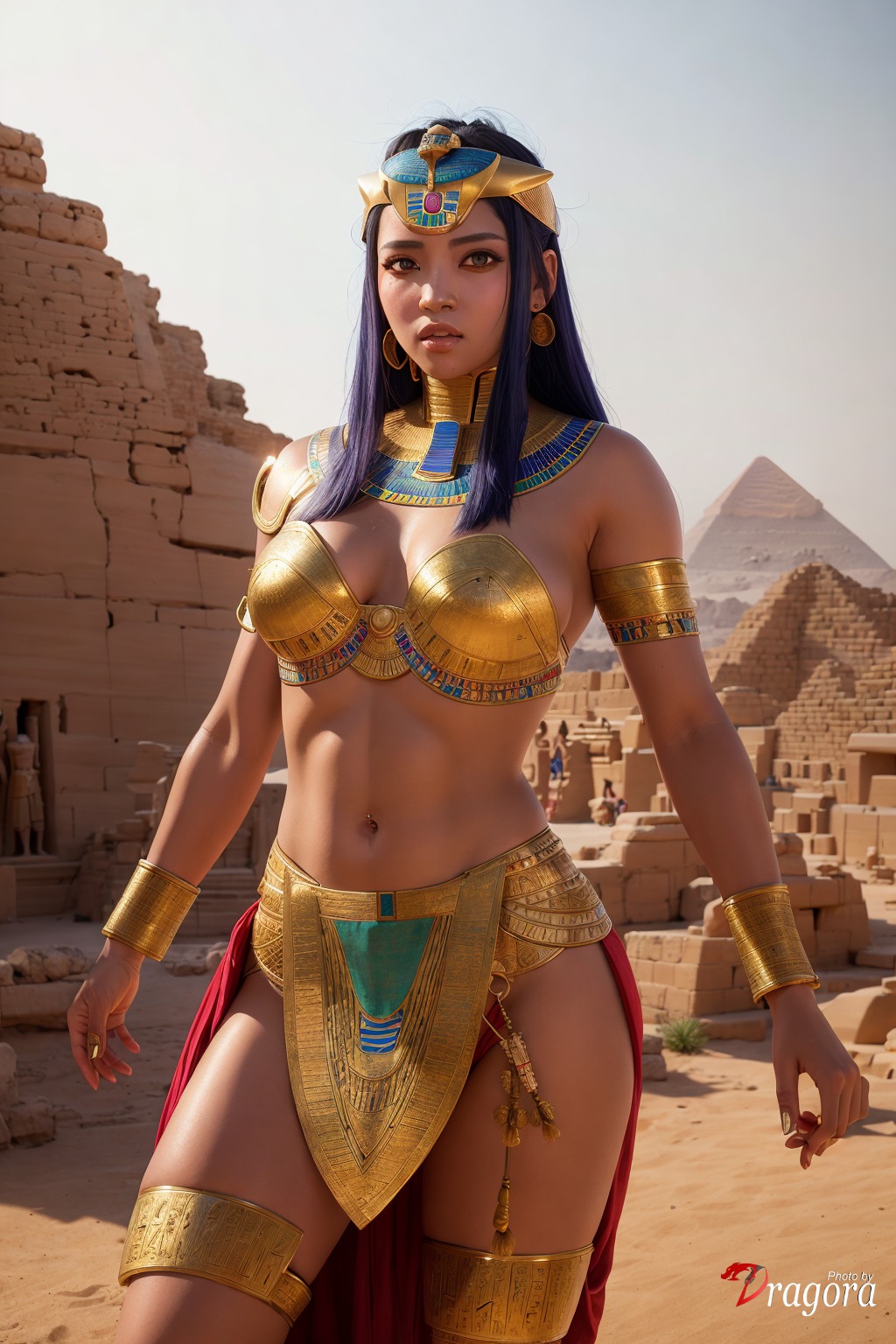 Created by AI: Powerful Egypt Queen