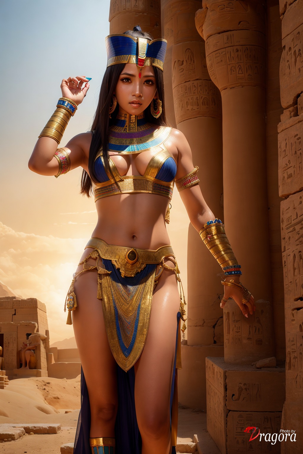 Created by AI: Powerful Egypt Queen