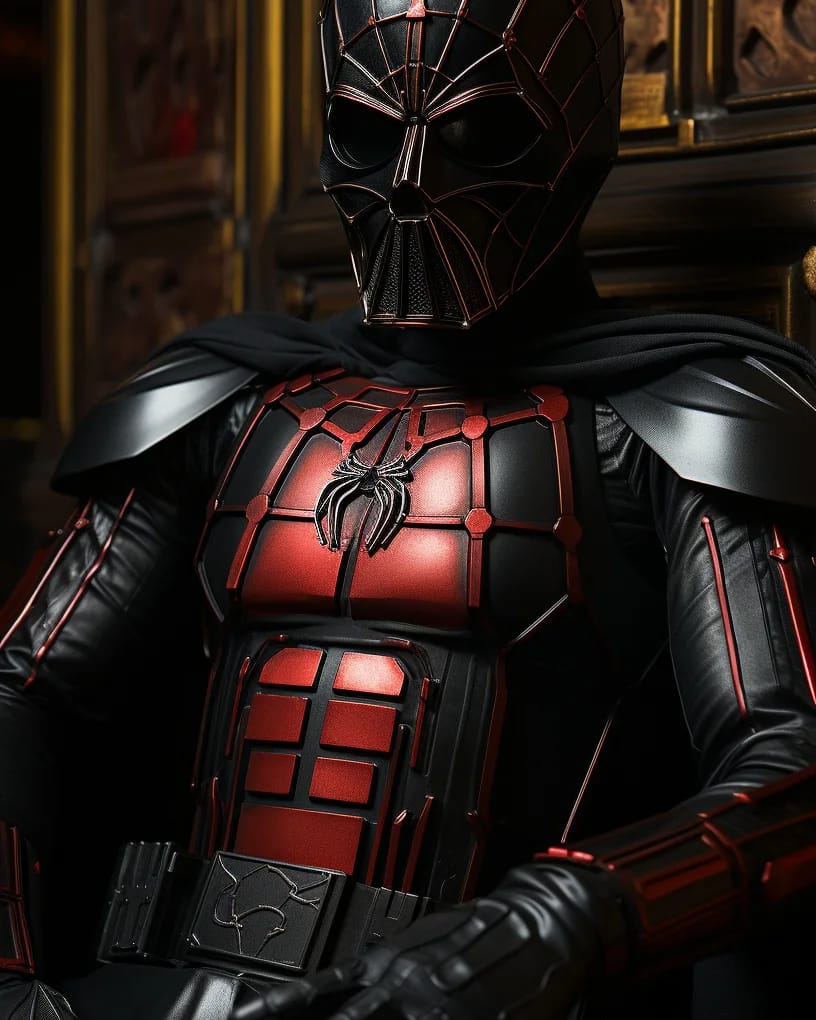 Get ready for an experience beyond reality, where Spider-Man takes on a role never before explored: Darth Vader. - movingworl.com