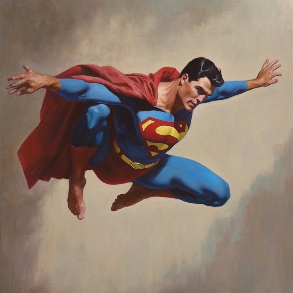 Superman doing Ballet - movingworl.com