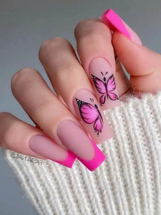 27 Captivating Pink French Tips Nails Every Girl Should Try - 219