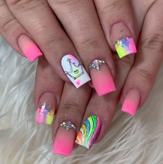 32 Cute Nail Art Ideas That You Can Rock With Your Kids - 219