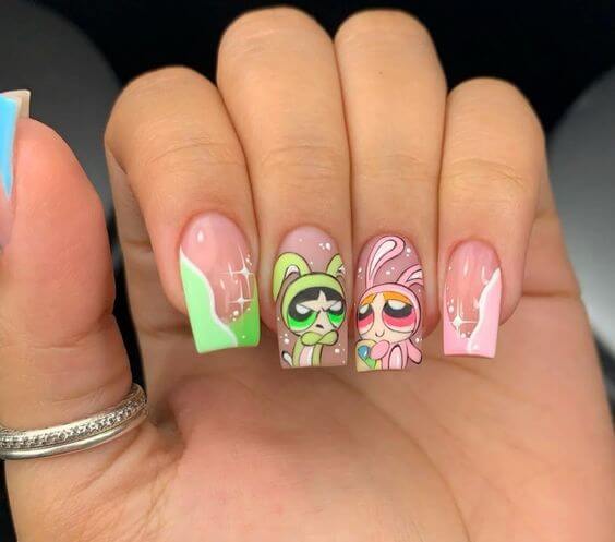 32 Cute Nail Art Ideas That You Can Rock With Your Kids - 237