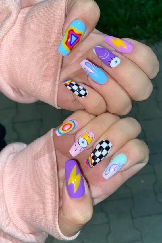 32 Cute Nail Art Ideas That You Can Rock With Your Kids - 245