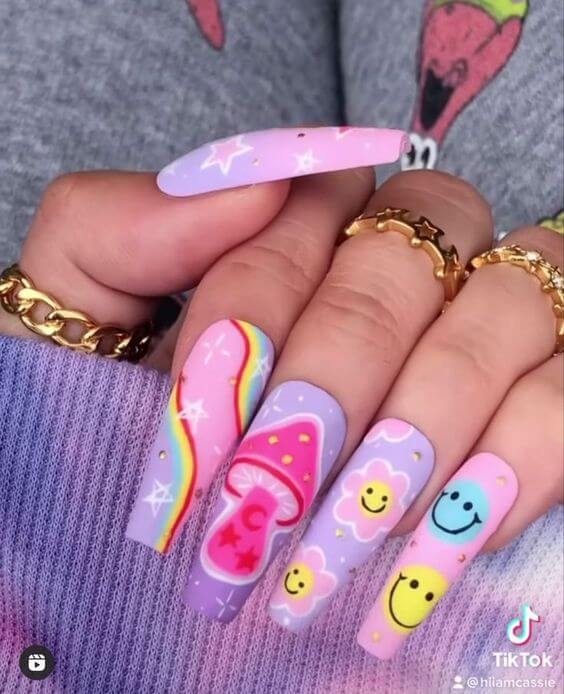 32 Cute Nail Art Ideas That You Can Rock With Your Kids - 247