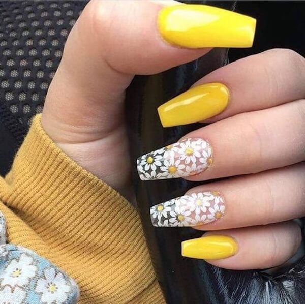 20+ Bright Yellow Nail Designs To Shine Like A Diamond - 161