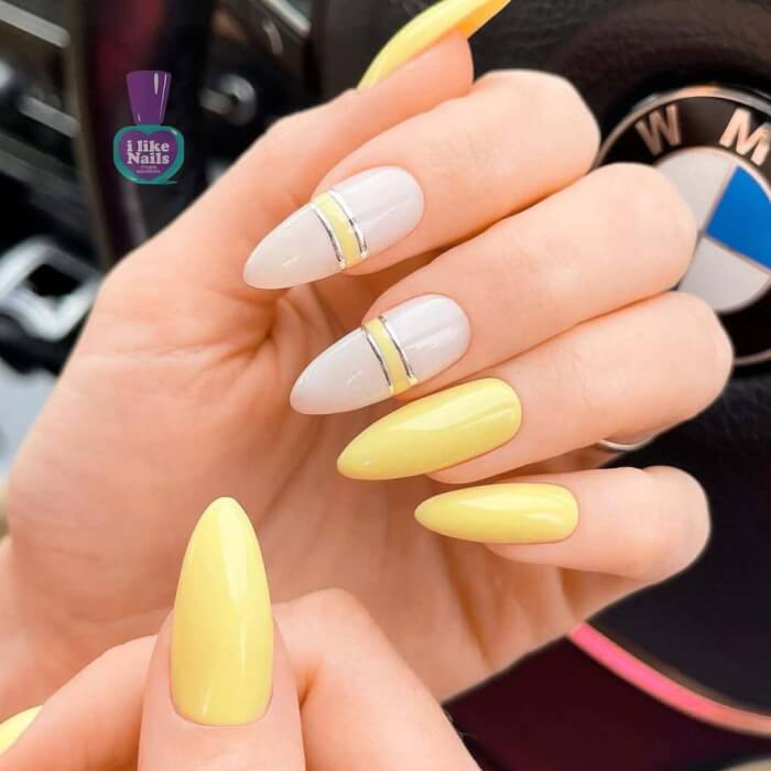 20+ Bright Yellow Nail Designs To Shine Like A Diamond - 137