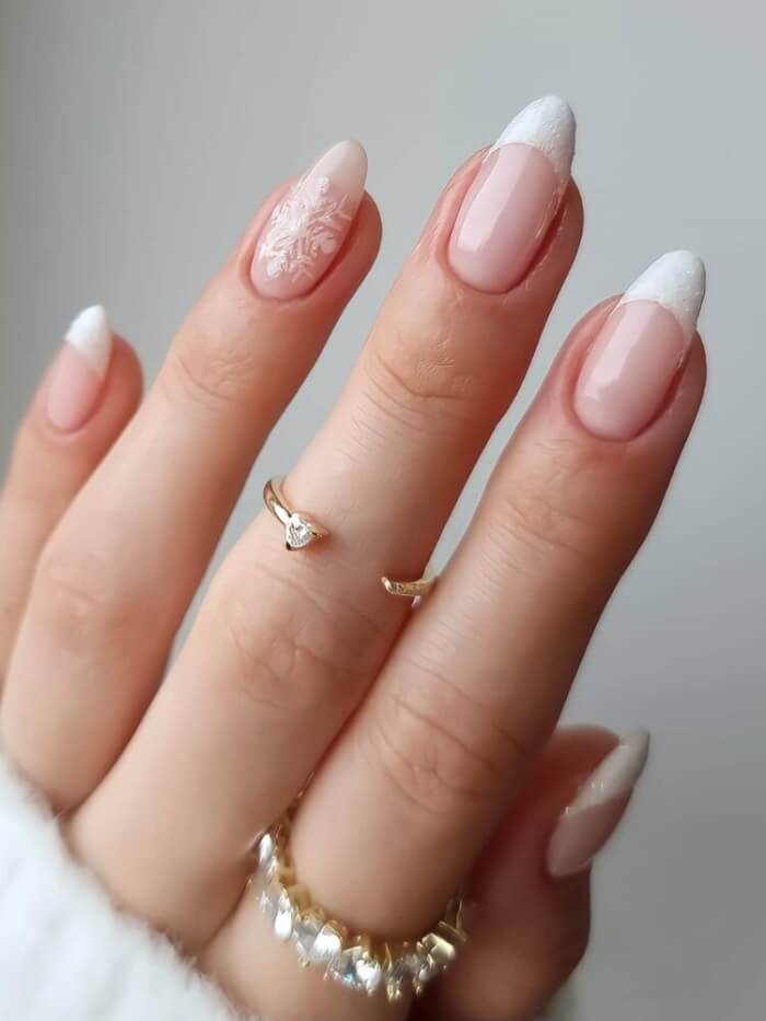 White and Silver Nails