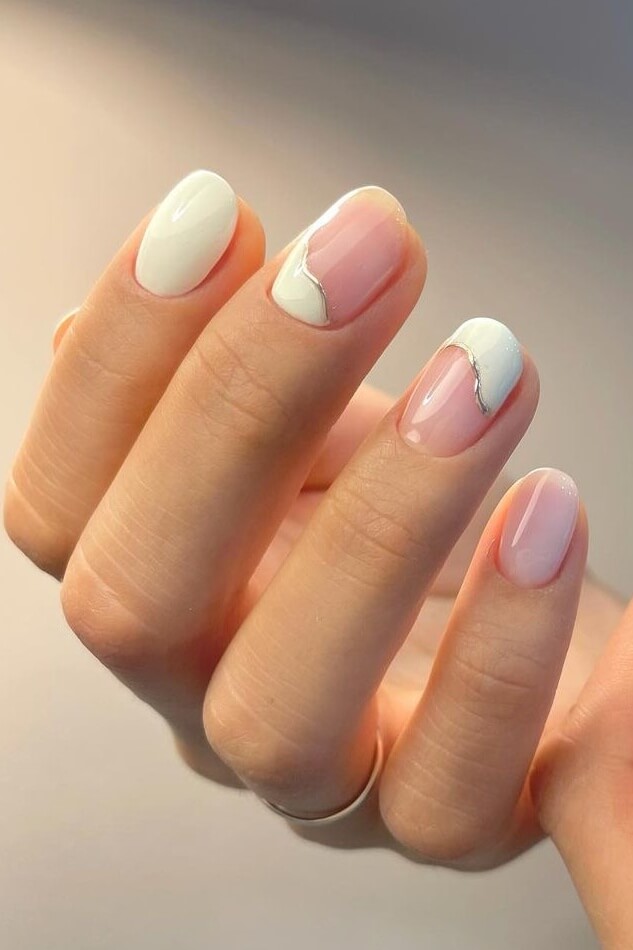 White Marble Nails for Summer