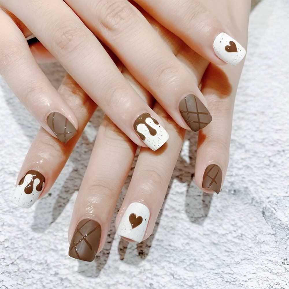 35 Chocolate Nail Art Designs That Are Sweeter Than Candies - 249