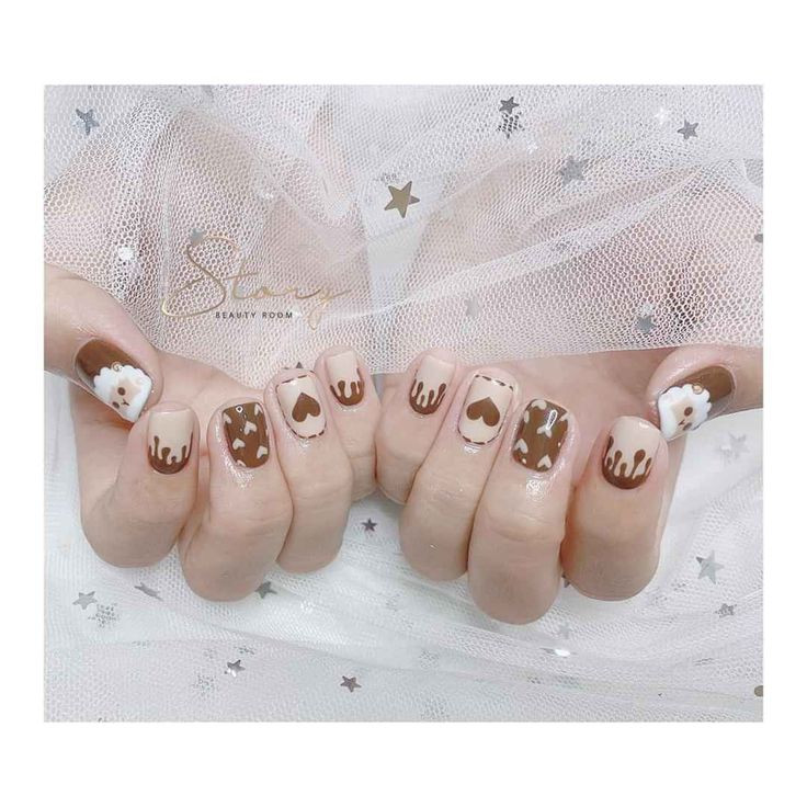 35 Chocolate Nail Art Designs That Are Sweeter Than Candies - 253